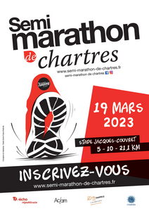 25 e SEMI-MARATHON DE CHARTRES - 19/03/2023 - LES INSCRIPTIONS SONT OUVERTES !